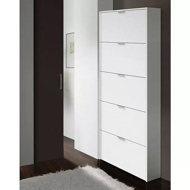 ZAPATERA CLÁSICA INNOVA COLOR BLANCO 5 CAJONES TU MESITA