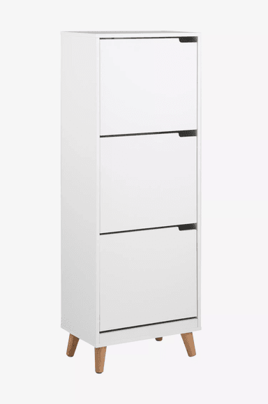 ZAPATERA CLÁSICA ALTA 3 CAJONES LISBOA COLOR BLANCO TU MESITA