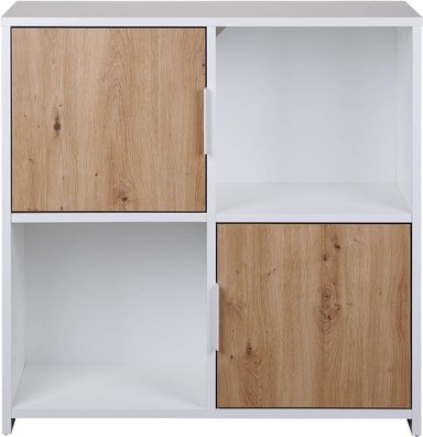 MUEBLE MÓDULO INFANTIL ALASKA 2 PUERTAS TU MESITA COLOR BLANCO/MARRÓN