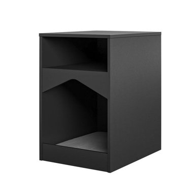 MESA AUXILIAR Y CAMA PARA MASCOTA PERRO Y GATO BLER NEGRO 61CM - 3