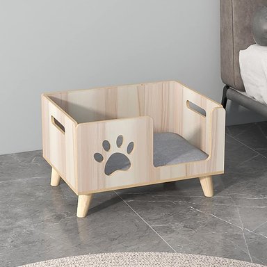 CAMA PARA PERRO XICO COLOR NATURAL TU MESITA