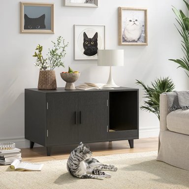 MUEBLE PARA GATOS MAJU COLOR NEGRO TU MESITA