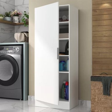 MUEBLE PARA LAVANDERIA MULTIUSOS 1 PUERTA JACOB COLOR BLANCO TU MESITA