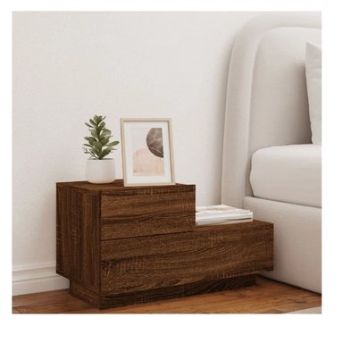 VELADOR  MULTIUSOS MIRTHA COLOR MARRON 2 CAJONES TU MESITA