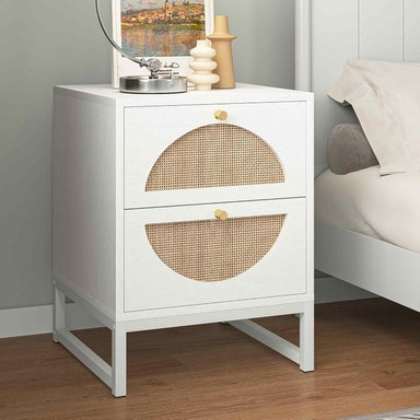 MESA DE NOCHE  CANDY COLOR  BLANCO 2 CAJONES TU MESITA