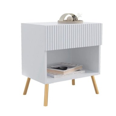 VELADOR ACANALADO INDIAN COLOR BLANCO 1 CAJON TU MESITA - 2