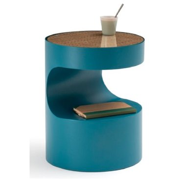 MESA DE NOCHE MODERNA IVONNE COLOR AZUL TU MESITA