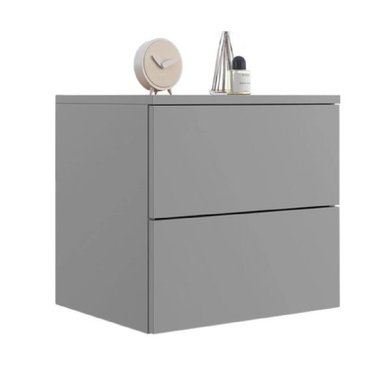 VELADOR FLOTANTE MRAGOT COLOR GRIS CLARO 2 CAJONES TU MESITA - 2