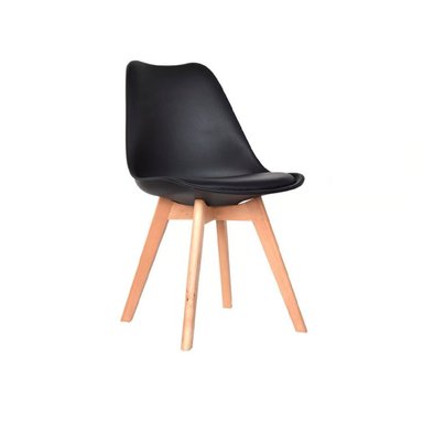 SILLA DE COMEDOR MODERNA ASGAR COLOR NEGRO TU MESITA