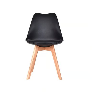 SILLA DE COMEDOR MODERNA ASGAR COLOR NEGRO TU MESITA - 2