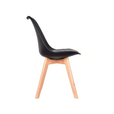 SILLA DE COMEDOR MODERNA ASGAR COLOR NEGRO TU MESITA - 3