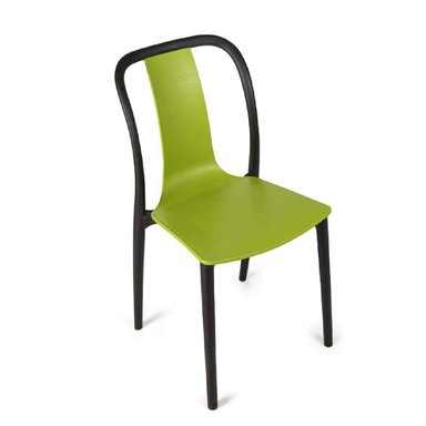 SILLA MODERNA DE COMEDOR MARKS COLOR VERDE/NEGRO TU  MESITA