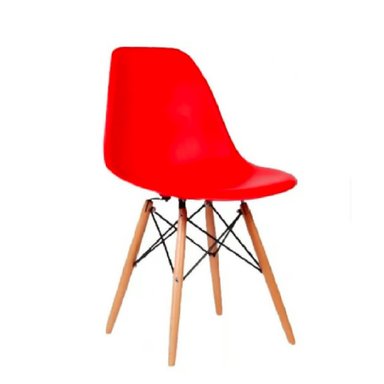 SILLA DE COMEDOR MODERNA CATALINA COLOR ROJO TU MESITA - 2