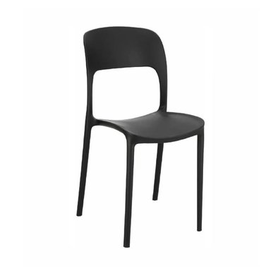 SILLA DE COMEDOR CLÁSICA MANSUR COLOR NEGRO TU MESITA