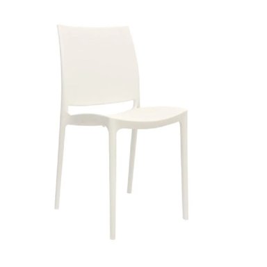 SILLA FUNCIONAL DE COMEDOR KANSAS COLOR BLANCO TU MESITA