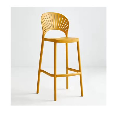 BANCO MINIMALISTA ALTO FLORENCIA COLOR AMARILLO TU MESITA