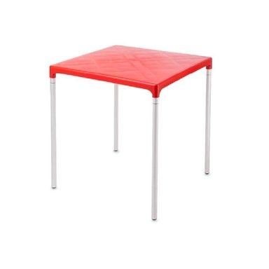 MESA CLÁSICA DE COMEDOR RAFAELA COLOR ROJO TU MESITA