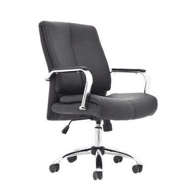 SILLA DE OFICINA GERENCIAL MARKO GIRATORIA COLOR NEGRO TU MESITA