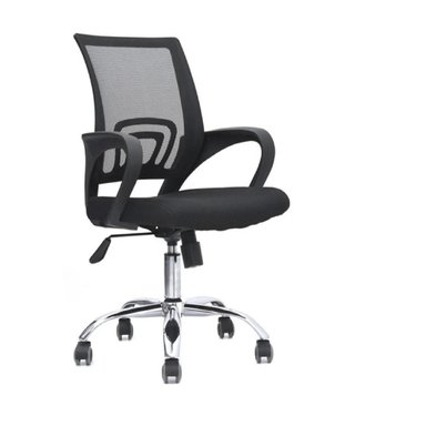 SILLA DE OFICINA MODERNA MALCOY COLOR NEGRO GIRATORIA TU MESITA