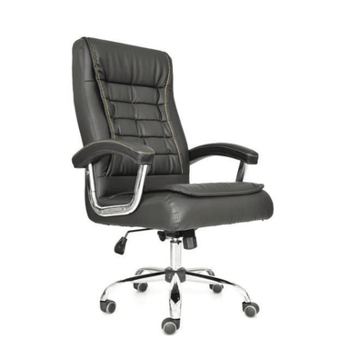 SILLA DE OFICINA EJECUTIVA PASCAL COLOR NEGRO GIRATORIA TU MESITA