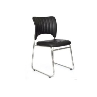 SILLA DE OFICINA MODERNA GYPSY CROMADA COLOR NEGRO TU MESITA