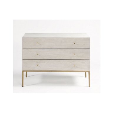 CÓMODA CLÁSICA EVANGELINA 3 CAJONES COLOR CENIZA TU MESITA