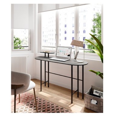 ESCRITORIO JUVENIL MONCERRAT COLOR NEGRO TU MESITA