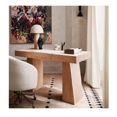 ESCRITORIO ASTHETIC TENDENCIA ROMANO MELAMINA PELIKANO TU MESITA COLOR NATURAL