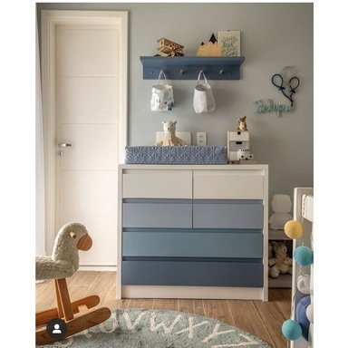 CÓMODA INFANTIL MODERNA MARINE 6 CAJONES TU MESITA