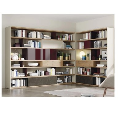 LIBRERO MULTIUSOS JORDAN MULTICOLOR 7 PUERTAS TU MESITA