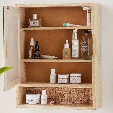 MUEBLE DE BAÑO FLOTANTE CON ESPEJO EVELYN COLOR MANZANO TU MESITA - 2