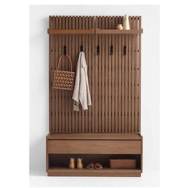 PERCHERO RECIBIDOR MULTIUSOS MARLON COLOR DOLCETTO 1 CAJÓN TU MESITA