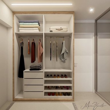 ROPERO MODERNO BOYS SIN PUERTAS COLOR DUNA\BLANCO TU MESITA