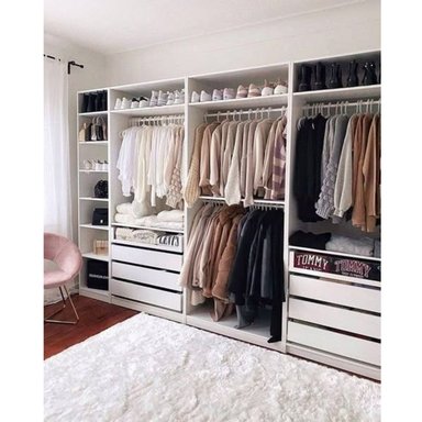 ARMARIO ABIERTO COMPLETO XIOMY 4 MÓDULOS BLANCO TU MESITA