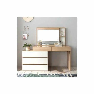 TOCADOR ANI CON ESPEJO COLOR MIEL TU MESITA