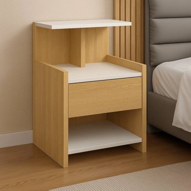 VELADOR MODERNO CHARLIE COLOR PANELA\BLANCO TU MESITA