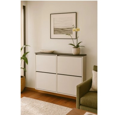 ZAPATERA FLOTANTE MODERNA JEFFRY PROFUNDIDAD 14 CM TU MESITA