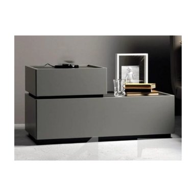 VELADOR KAREN COLOR GRIS TU MESITA