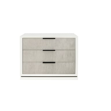 VELADOR MODERNO EN GLOSS MAVERIK COLOR BLANCO 3 CAJONES TU MESITA - 2