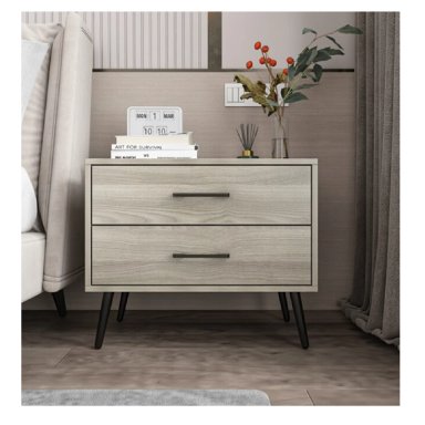 MESA DE NOCHE VELADOR ODRY COLOR MALLORCA 2 CAJONES TU MESITA