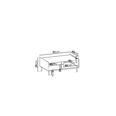 MESA DE CENTRO MIXER CON CANTO GRUESO COLOR CHIAVENNA\ONIX TU MESITA - 3