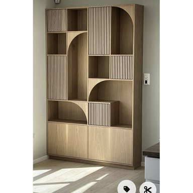 ESTANTERIA MODERNA ARCOS COLOR PANELA TU MESITA