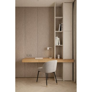 ESCRITORIO MODERNO ANASTACIA COLOR DUNA/BLANCO TU MESITA