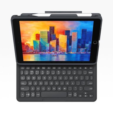TECLADO BLUETOOTH ZAGG Y CASE RETROILUMINADO IPAD 10.2'' 7A, 8A Y 9A GEN NEGRO/GRIS PRO KEYS - 2
