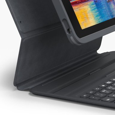 TECLADO BLUETOOTH ZAGG Y CASE RETROILUMINADO IPAD 10.2'' 7A, 8A Y 9A GEN NEGRO/GRIS PRO KEYS - 3