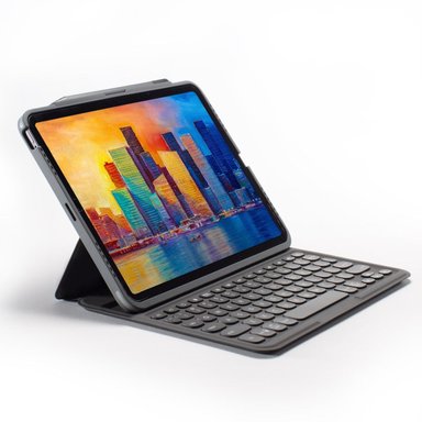 TECLADO BLUETOOTH ZAGG Y CASE RETROILUMINADO IPAD PRO 11'' 1A A 4A GEN NEGRO/GRIS PRO KEYS - 1