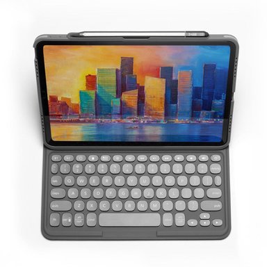 TECLADO BLUETOOTH ZAGG Y CASE RETROILUMINADO IPAD PRO 11'' 1A A 4A GEN NEGRO/GRIS PRO KEYS - 2