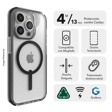 CASE ZAGG SANTA CRUZ SNAP PARA IPHONE 15 PRO COMPATIBLE CON MAGSAFE AZUL - 2