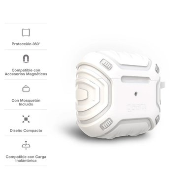 CASE GEAR4 APOLLO SNAP PARA AIRPODS 3 BLANCO - 2