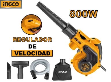 SET DE HERRAMIENTAS INGCO SOPLADOR ASPIRADORA AB8008 800 WATTS + ACCESORIOS
